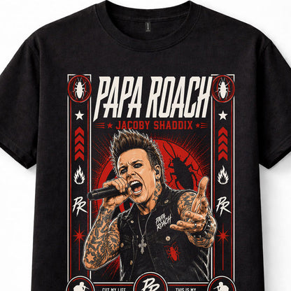Papa Roach Jacoby Shaddix Nu Metal Rock Band Unisex T-Shirt