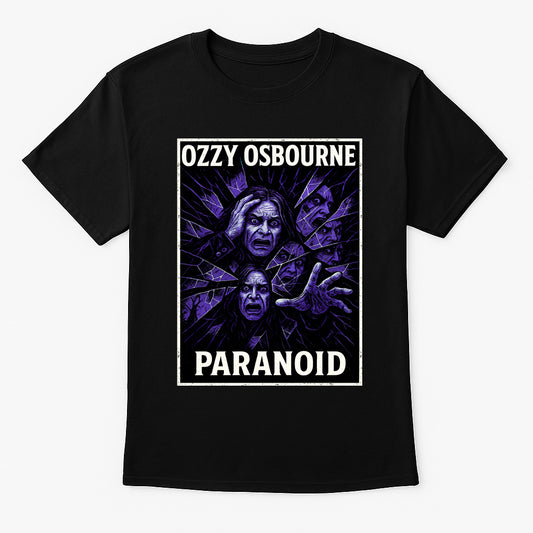 Ozzy Osbourne Paranoid Unisex T-Shirt Classic Heavy Metal Rock Tee