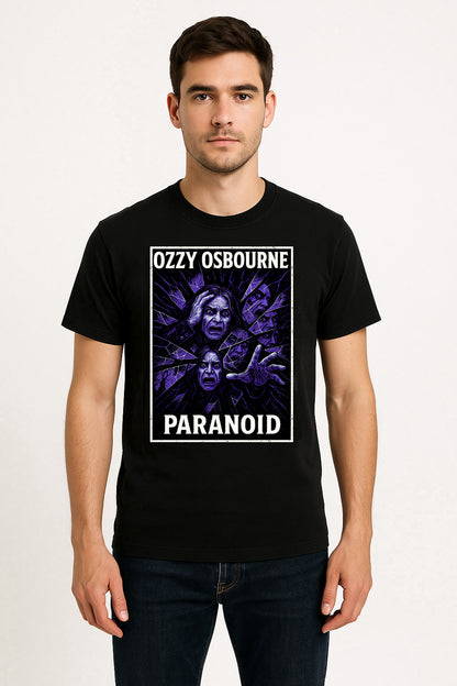 Ozzy Osbourne Paranoid Unisex T-Shirt Classic Heavy Metal Rock Tee