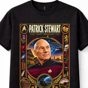 Patrick Stewart Star Trek Jean-Luc Picard Shakespeare Unisex T-Shirt
