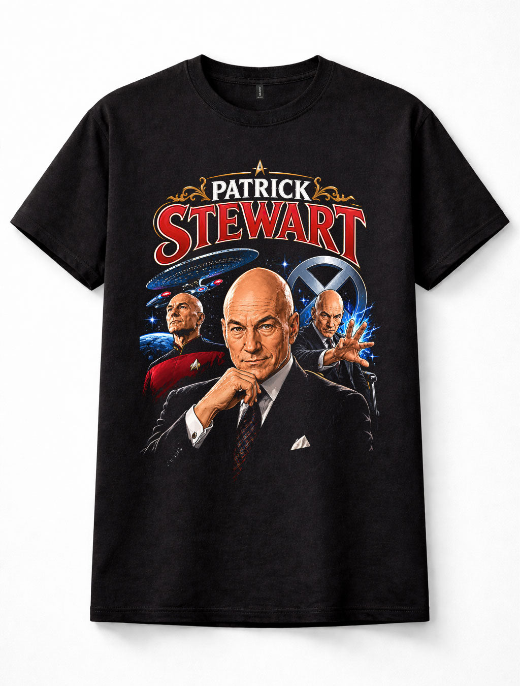Patrick Stewart Star Trek Picard Professor X X-Men Unisex T-Shirt