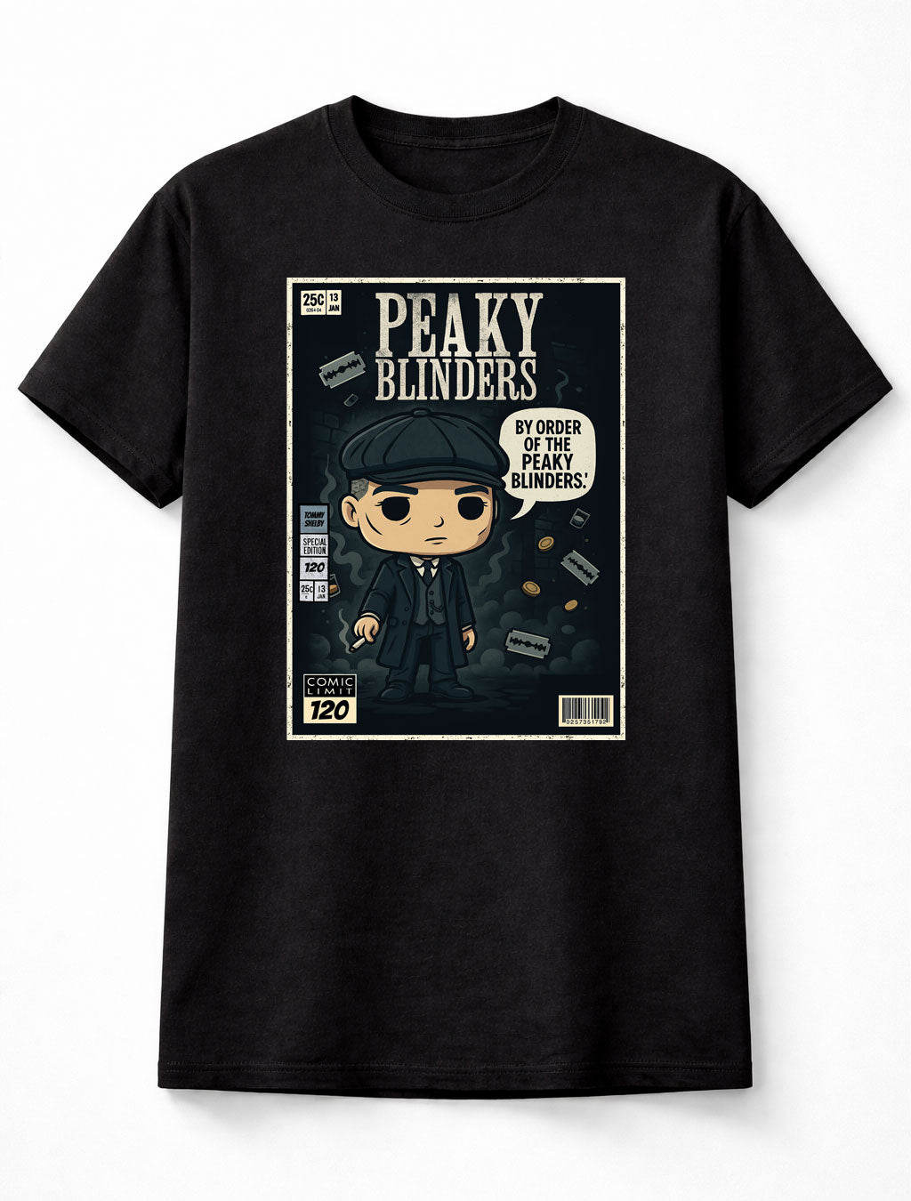 Peaky Blinders Tommy Shelby By Order of the Peaky Blinders Gangster TV Series Adults & Kids Unisex T-Shirt
