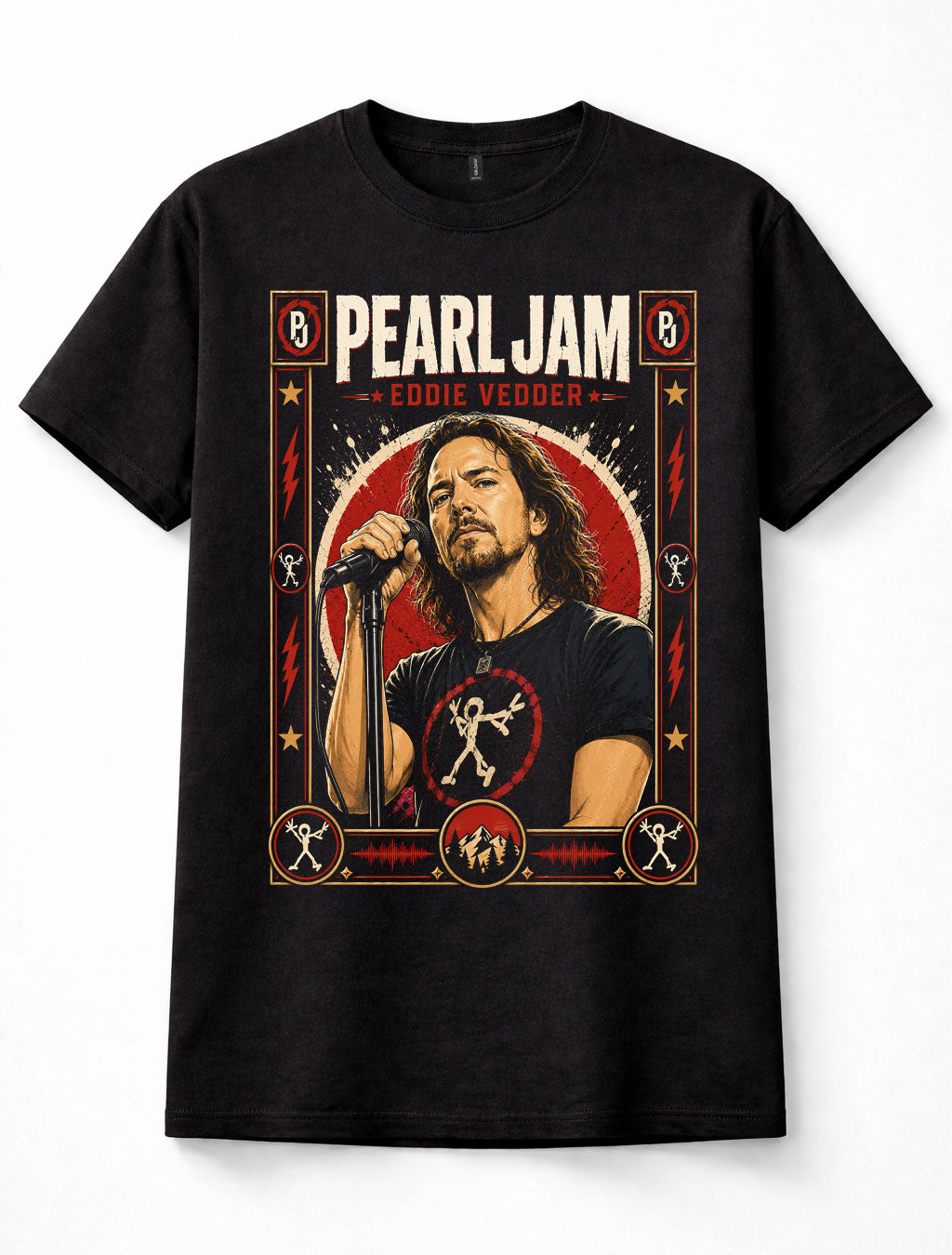 Pearl Jam Eddie Vedder Grunge Rock Band Music Unisex T-Shirt