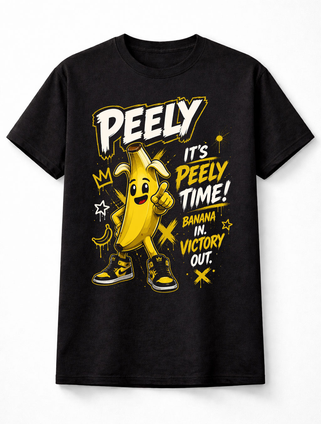 Fortnite Peely Banana Victory Gaming Graphic Fun Unisex T-Shirt
