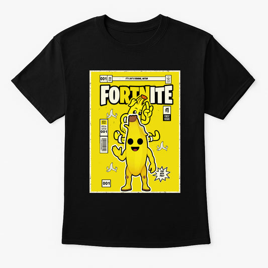 Fortnite Peely Unisex Comic T-Shirt – Banana Skin Fun Battle Royale Gamer Tee