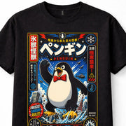 Japanese Penguin Kaiju Monster Antarctic City Rampage Graphic Unisex T-Shirt