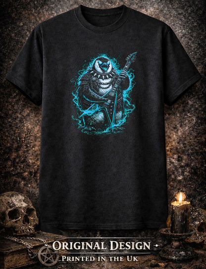 Penguin Heavy Metal Rocker Unisex Graphic T-Shirt Gothic Guitar Music Art Tee