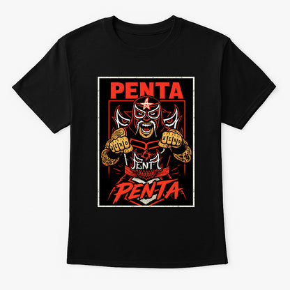 Penta El Zero Miedo Retro Wrestling Unisex T-Shirt Lucha Libre Graphic Tee