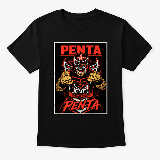 Penta El Zero Miedo Retro Wrestling Unisex T-Shirt Lucha Libre Graphic Tee