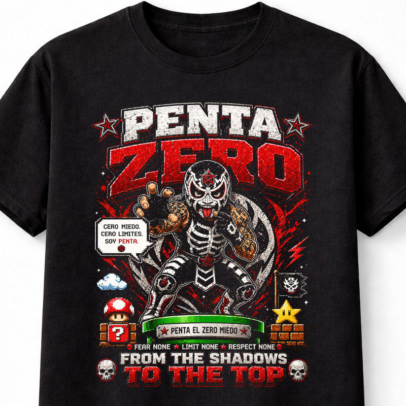 Penta Cero Miedo Wrestling T-Shirt – Lucha Libre Mask Pixel Fan Tee Adults & Kids Unisex T-Shirt
