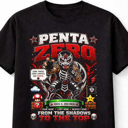Penta Cero Miedo Wrestling T-Shirt – Lucha Libre Mask Pixel Fan Tee Adults & Kids Unisex T-Shirt
