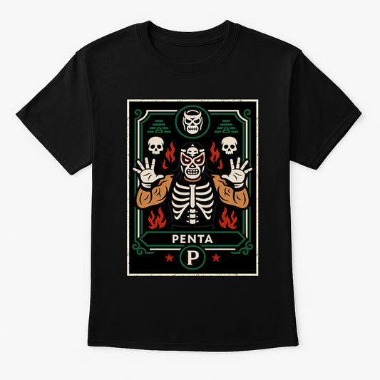 Penta El Zero Miedo Retro Unisex T-Shirt Lucha Wrestling Tee