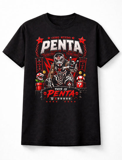 Penta Zero Miedo Wrestling T-Shirt – Skull Mask Pixel Fan Tee Adults & Kids Unisex T-Shirt