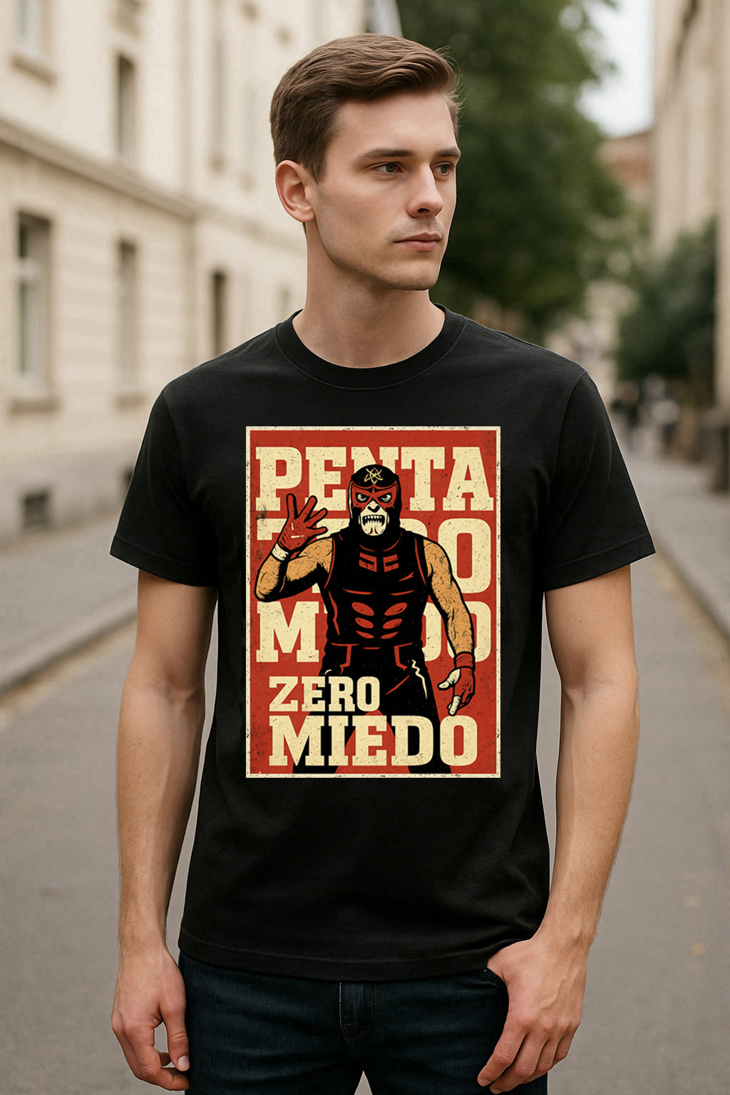 Penta El Zero Miedo “Zero Miedo” Classic Lucha Libre Unisex Tee – Wrestling Graphic T-Shirt