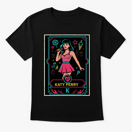 Katy Perry Pop Star Retro Unisex T-Shirt Colorful Music Legend Tee