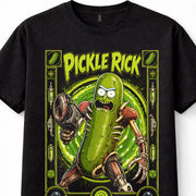 Pickle Rick Rick and Morty Sci Fi Cartoon Graphic Unisex T-Shirt
