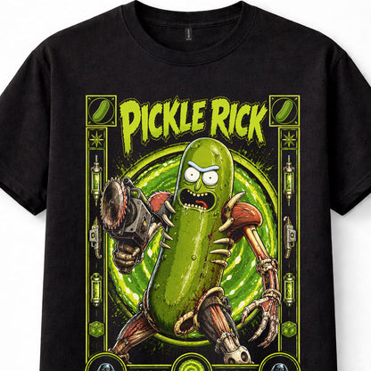 Pickle Rick Rick and Morty Sci Fi Cartoon Graphic Unisex T-Shirt