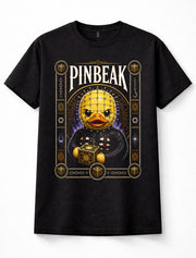Pinbeak Hellraiser Pinhead Cenobite Horror Puzzle Box Duck Unisex T-Shirt