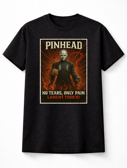 Hellraiser Pinhead Cenobite No Tears Only Pain Horror Movie Villain Adults & Kids Unisex T-Shirt