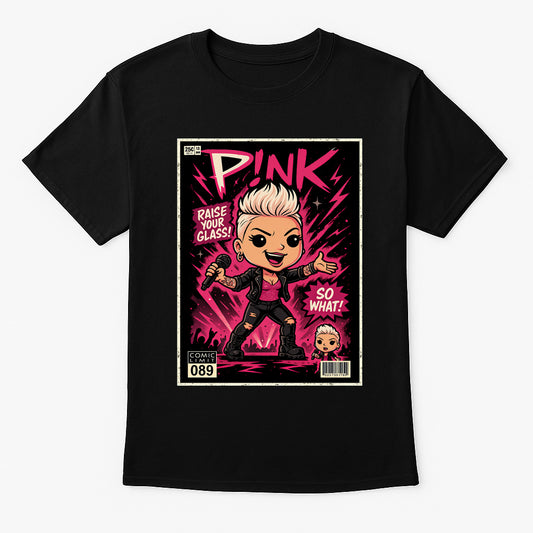 Pink So What Pop Rock Funko Pop Style Unisex T-Shirt