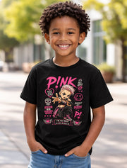 Pink Raise Your Glass So What Graphic T-Shirt Pop Rock Music Singer Fan Tee Punk Style Lyrics Shirt Adult & Kids Unisex T-Shirt