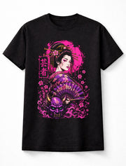 Geisha Hannya Mask Japanese Demon Anime Unisex T-Shirt