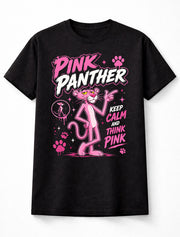 Pink Panther Keep Calm Think Pink Cartoon Classic Unisex T-Shirt