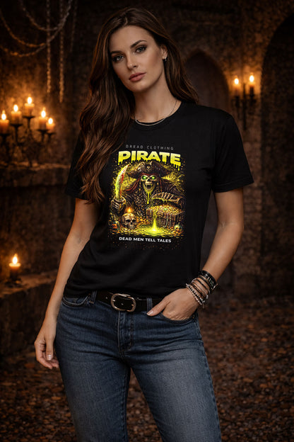 Pirate Dead Men Tell Tales Unisex Toxic Gothic Undead Horror Graphic T-Shirt