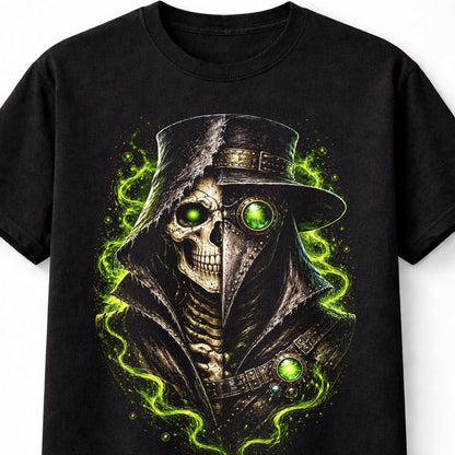 Plague Doctor Skeleton Gothic Horror Steampunk Unisex T-Shirt
