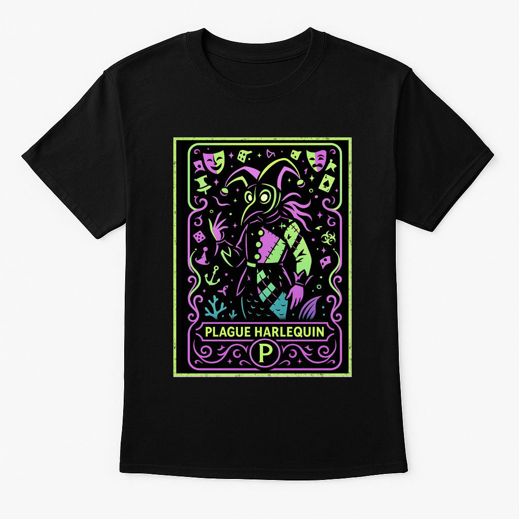 Plague Harlequin Carnival Horror Dark Gothic Alternative Unisex T-Shirt