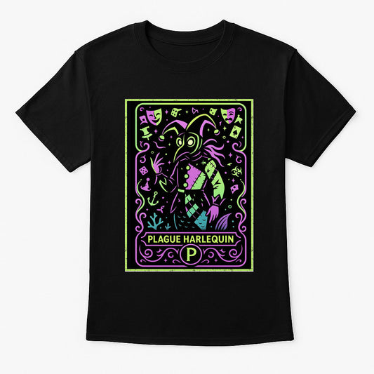 Plague Harlequin Carnival Horror Dark Gothic Alternative Unisex T-Shirt
