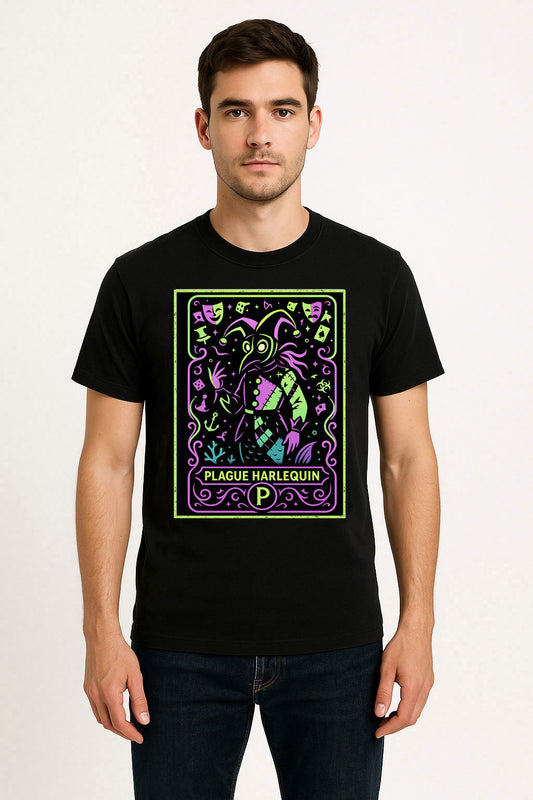 Plague Harlequin Carnival Horror Dark Gothic Alternative Unisex T-Shirt
