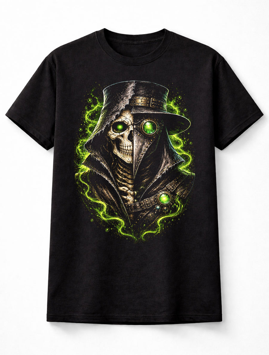 Plague Doctor Skeleton Gothic Horror Steampunk Unisex T-Shirt