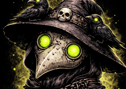 Plague Doctor Gnome Unisex Graphic Black Bubonic T-Shirt Dark Doctor Tee