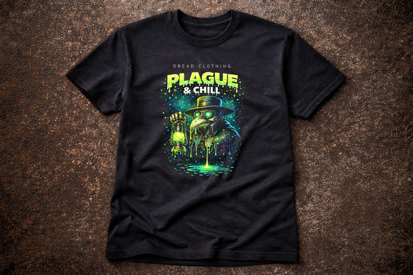 Plague Doctor Plague & Chill Unisex Toxic Gothic Medieval Horror Graphic T-Shirt
