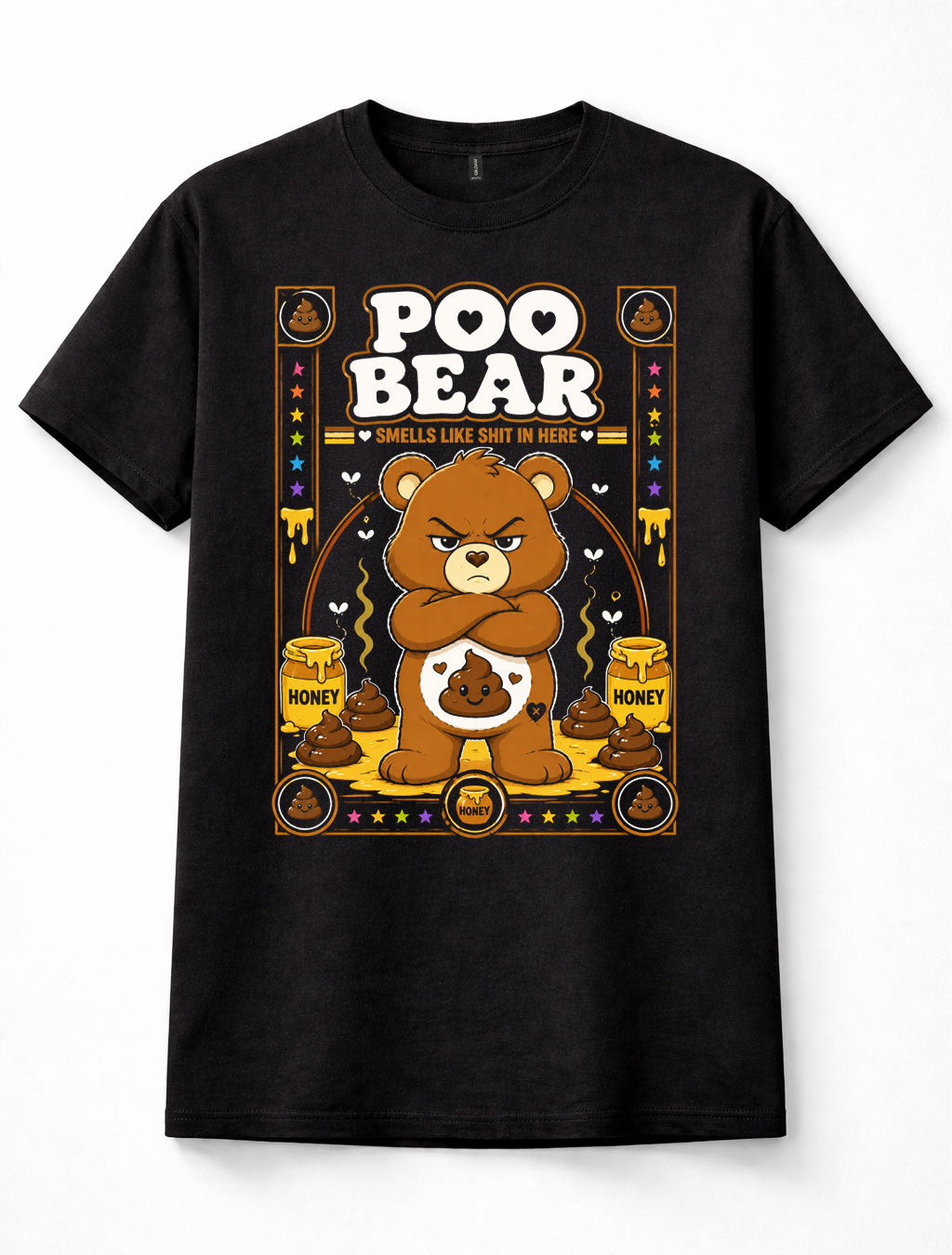 Poo Bear Care Bears Funny Adult Humour Unisex T-Shirt