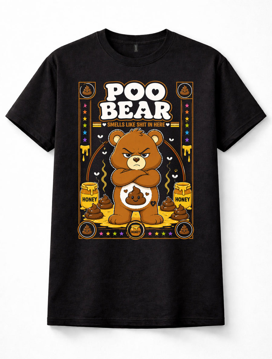 Poo Bear Care Bears Funny Adult Humour Unisex T-Shirt