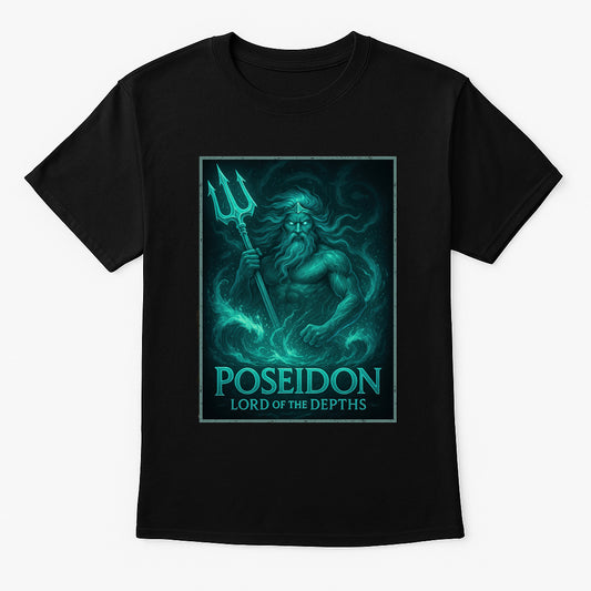 Poseidon Lord of the Depths Unisex Greek God T-Shirt
