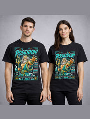 Poseidon Greek God of the Sea Trident Mythology Unisex T-Shirt