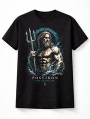 Poseidon Greek God of the Sea Trident Mythology Unisex T-Shirt