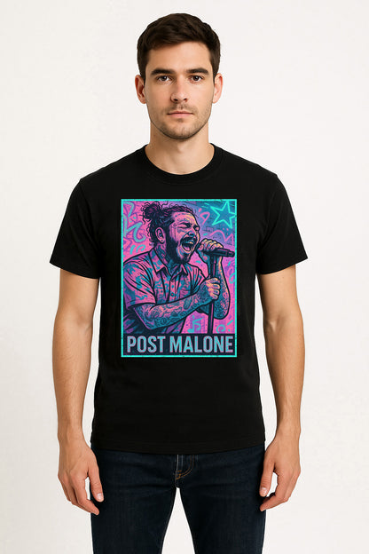 Post Malone Purple Vibes Hip Hop Funko Pop Style Unisex T-Shirt