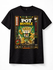 Japanese Pot Noodle Ramen Kaiju Cup Noodles Monster Graphic Unisex T-Shirt