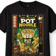 Japanese Pot Noodle Ramen Kaiju Cup Noodles Monster Graphic Unisex T-Shirt