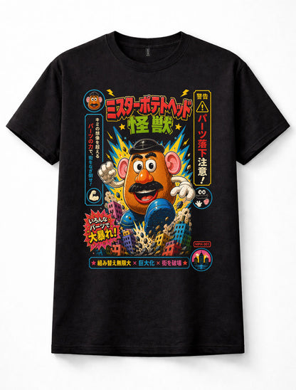 Mr Potato Head Japanese Kaiju Toy City Rampage Graphic Unisex T-Shirt