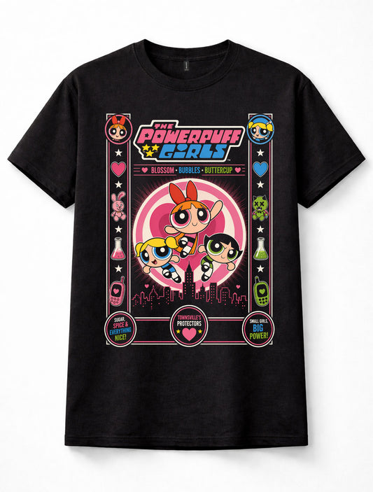 Powerpuff Girls Blossom Bubbles Buttercup Cartoon Graphic Unisex T-Shirt