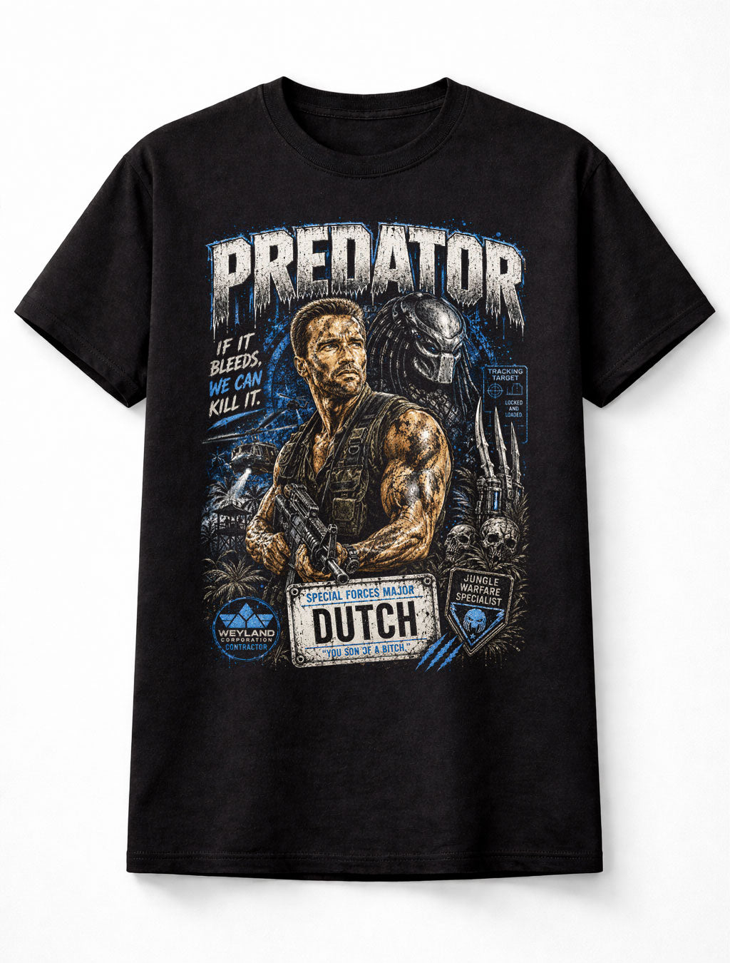 Predator Dutch Jungle Hunter Sci-Fi Action Movie Unisex T-Shirt