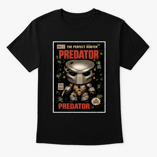 Predator Unisex Comic T-Shirt – “The Perfect Hunter” Sci-Fi Action Icon Tee