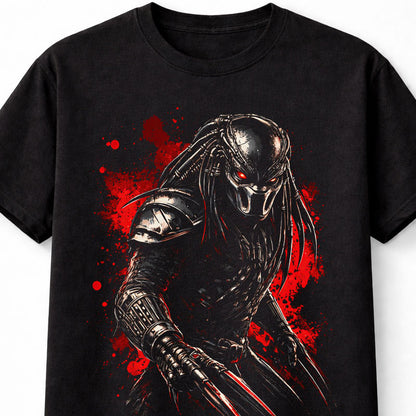 Predator Alien Hunter Sci-Fi Horror Graphic Unisex T-Shirt Space Warrior Adults & Kids Unisex T-Shirt