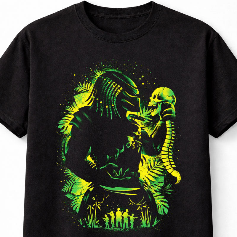Predator Alien Hunter Jungle Skull Sci-Fi Horror Graphic Adults & Kids Unisex T-Shirt