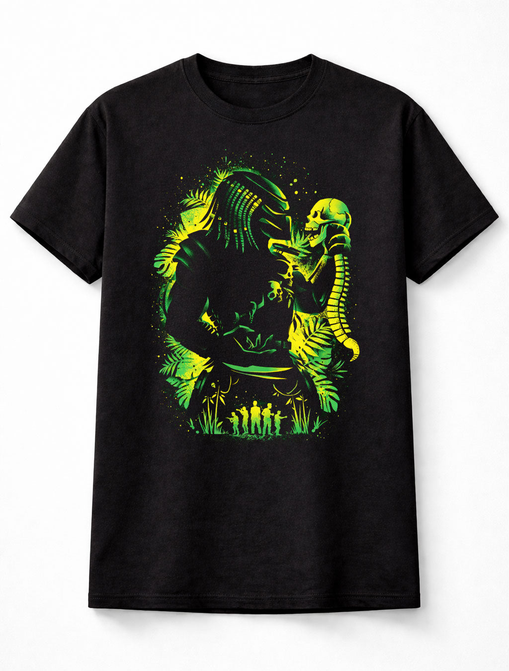 Predator Alien Hunter Jungle Skull Sci-Fi Horror Graphic Adults & Kids Unisex T-Shirt
